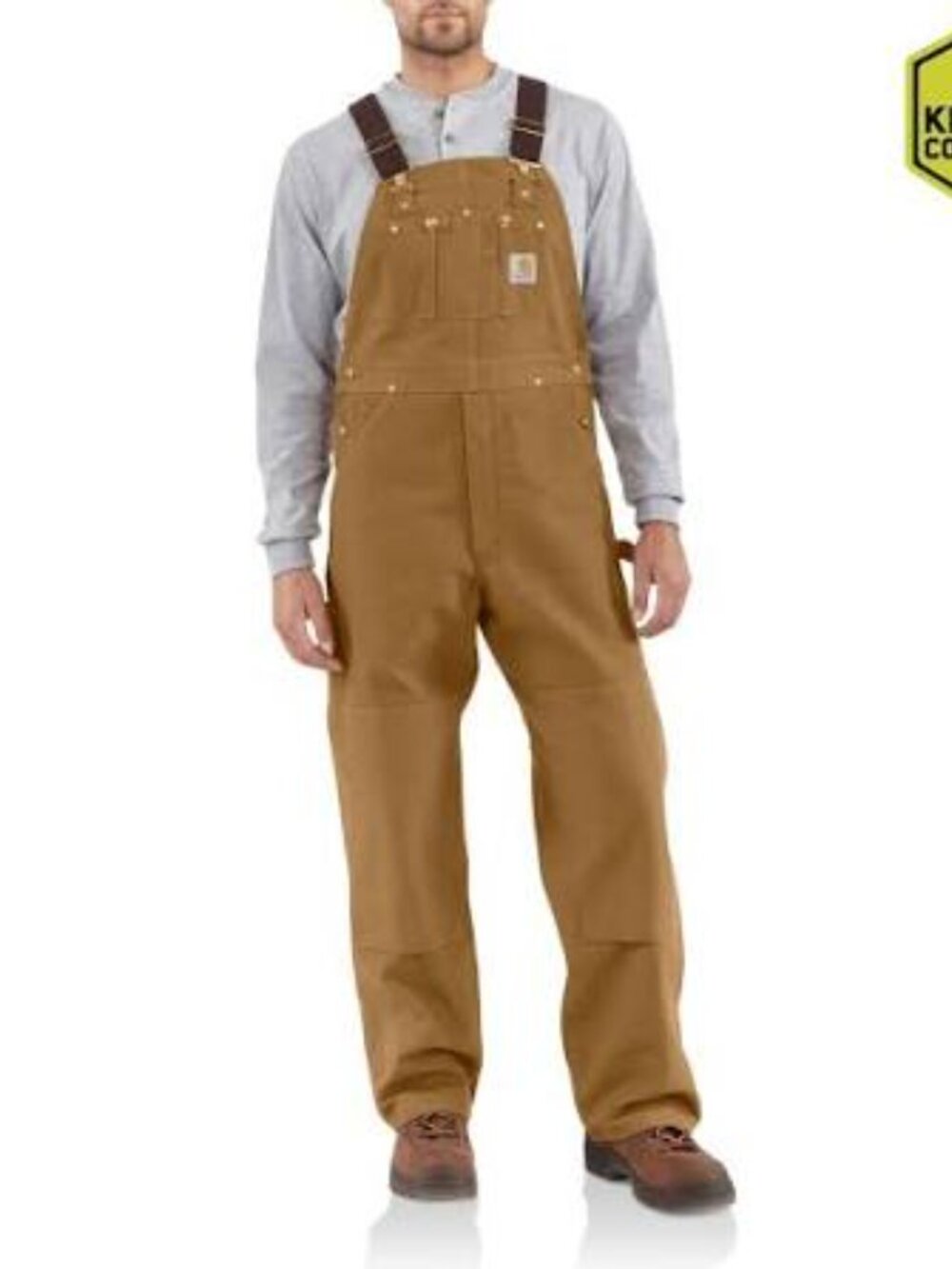 Carhartt Iconic R01 Duck Bib Overall Size 34x30